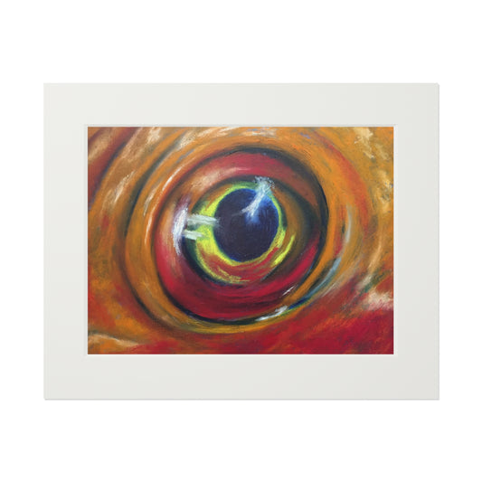 Eye of the Current I Matted Fine Art Print