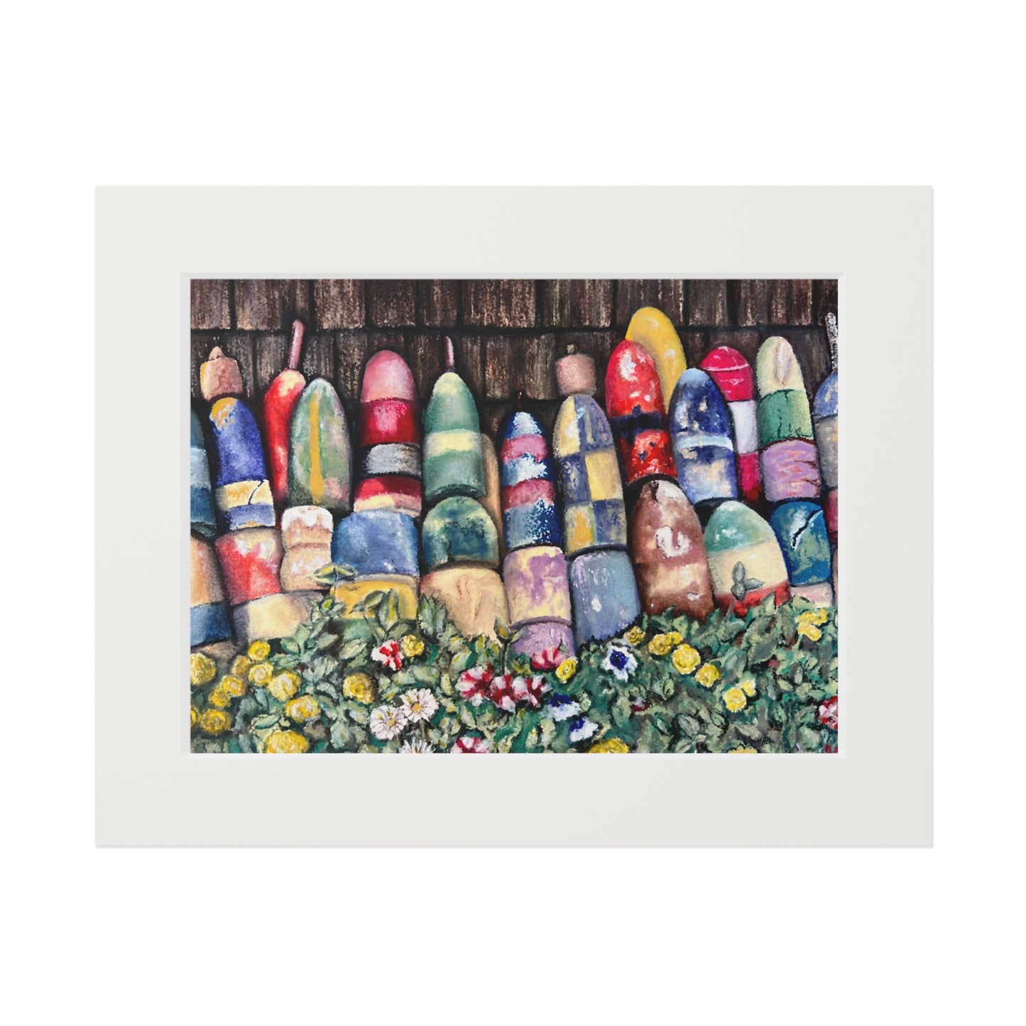 Lipsticks at Low Tide Matted Fine Art Print