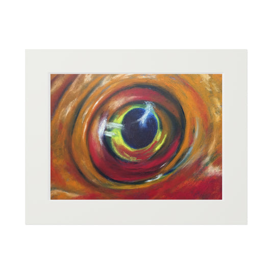 Eye of the Current I Matted Fine Art Print