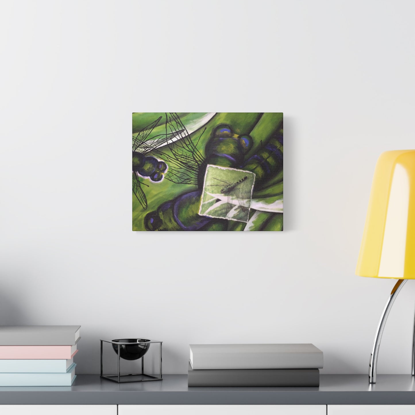 Double Exposure: Dragonfly Canvas Print