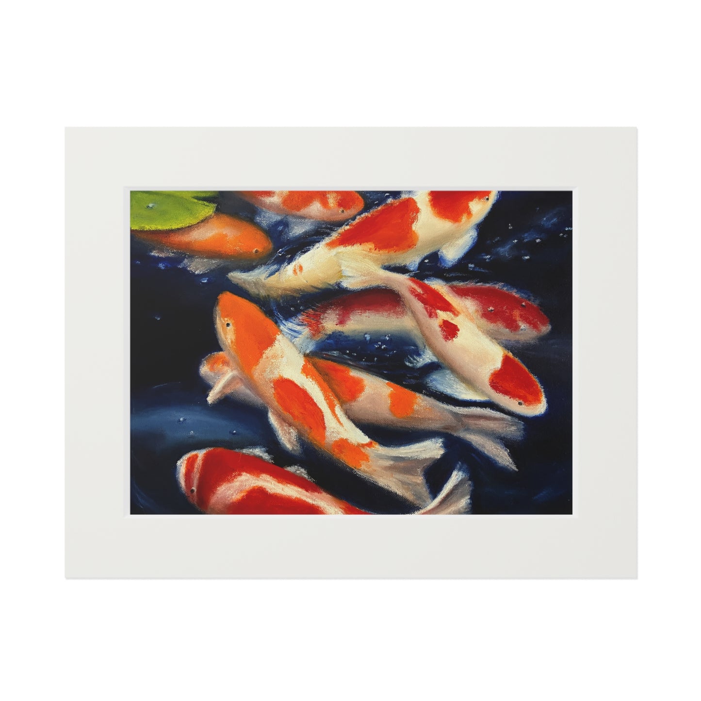 The Gathering (Koi) Matted Fine Art Print