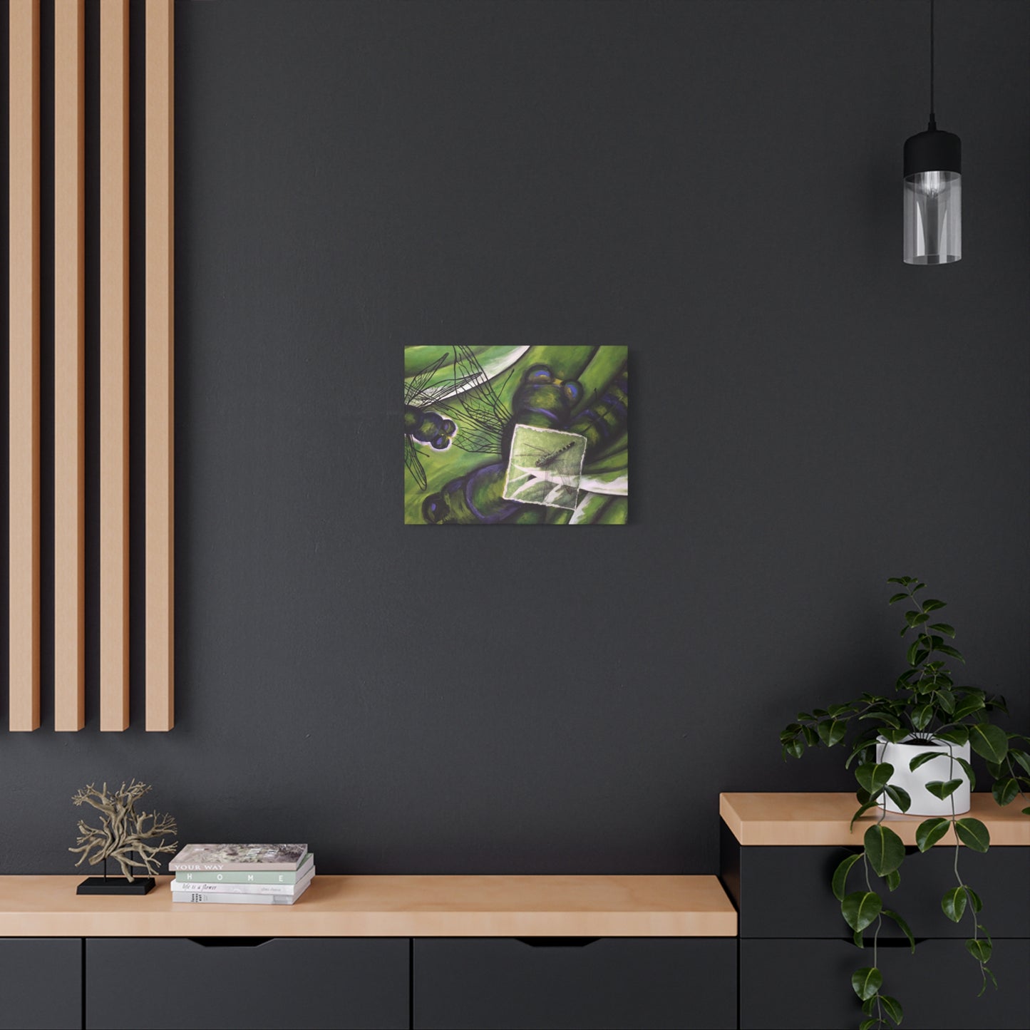 Double Exposure: Dragonfly Canvas Print