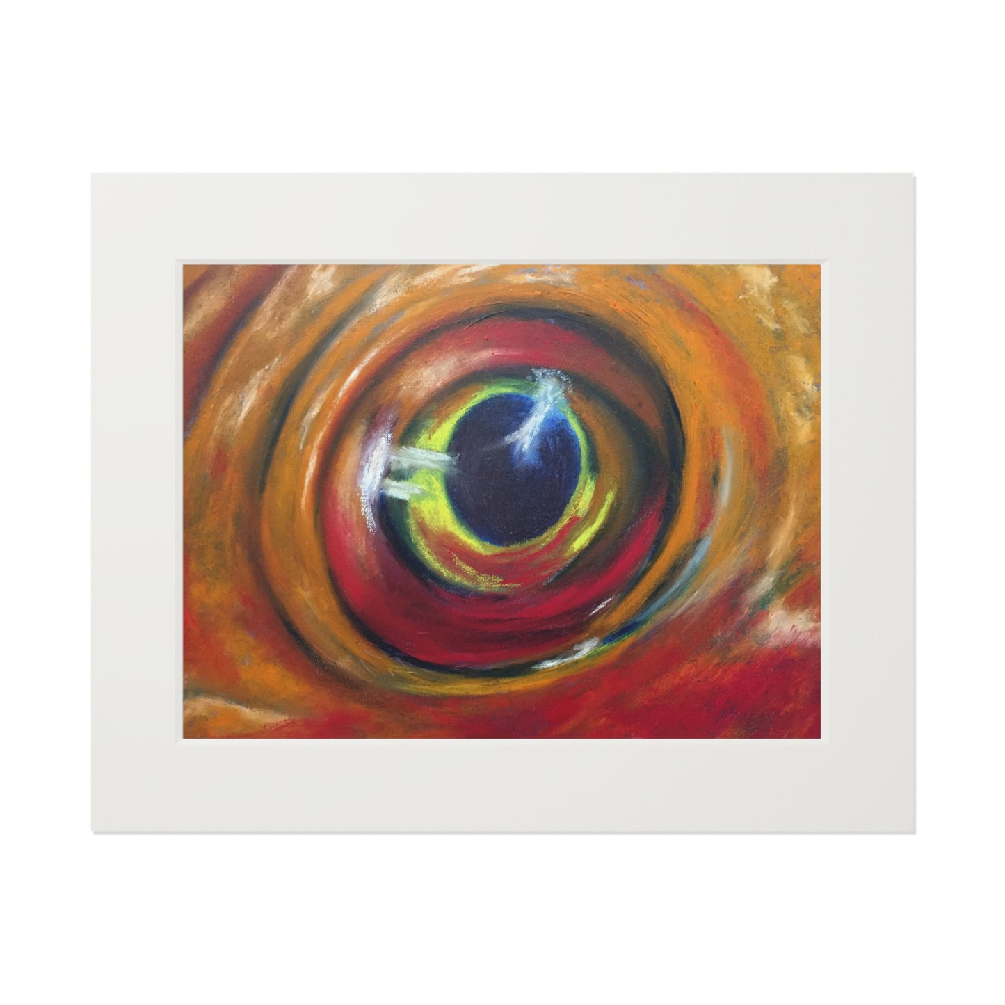 Eye of the Current I Matted Fine Art Print