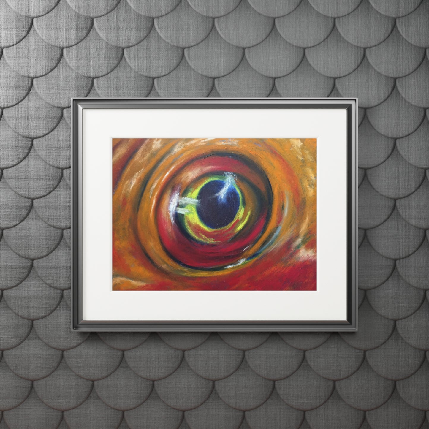Eye of the Current I Matted Fine Art Print