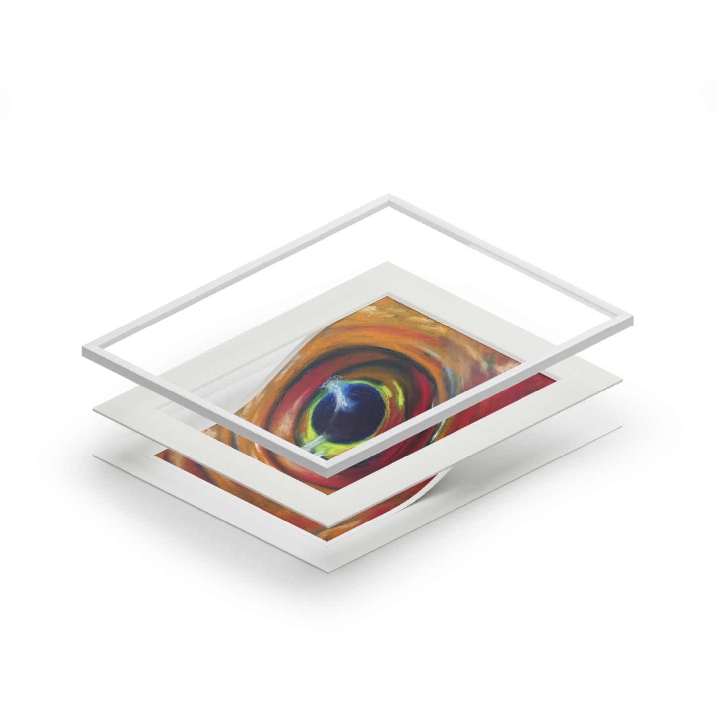 Eye of the Current I Matted Fine Art Print