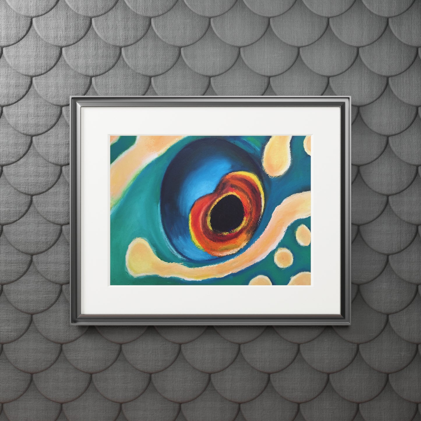 Eye of the Current II Matted Fine Art Print