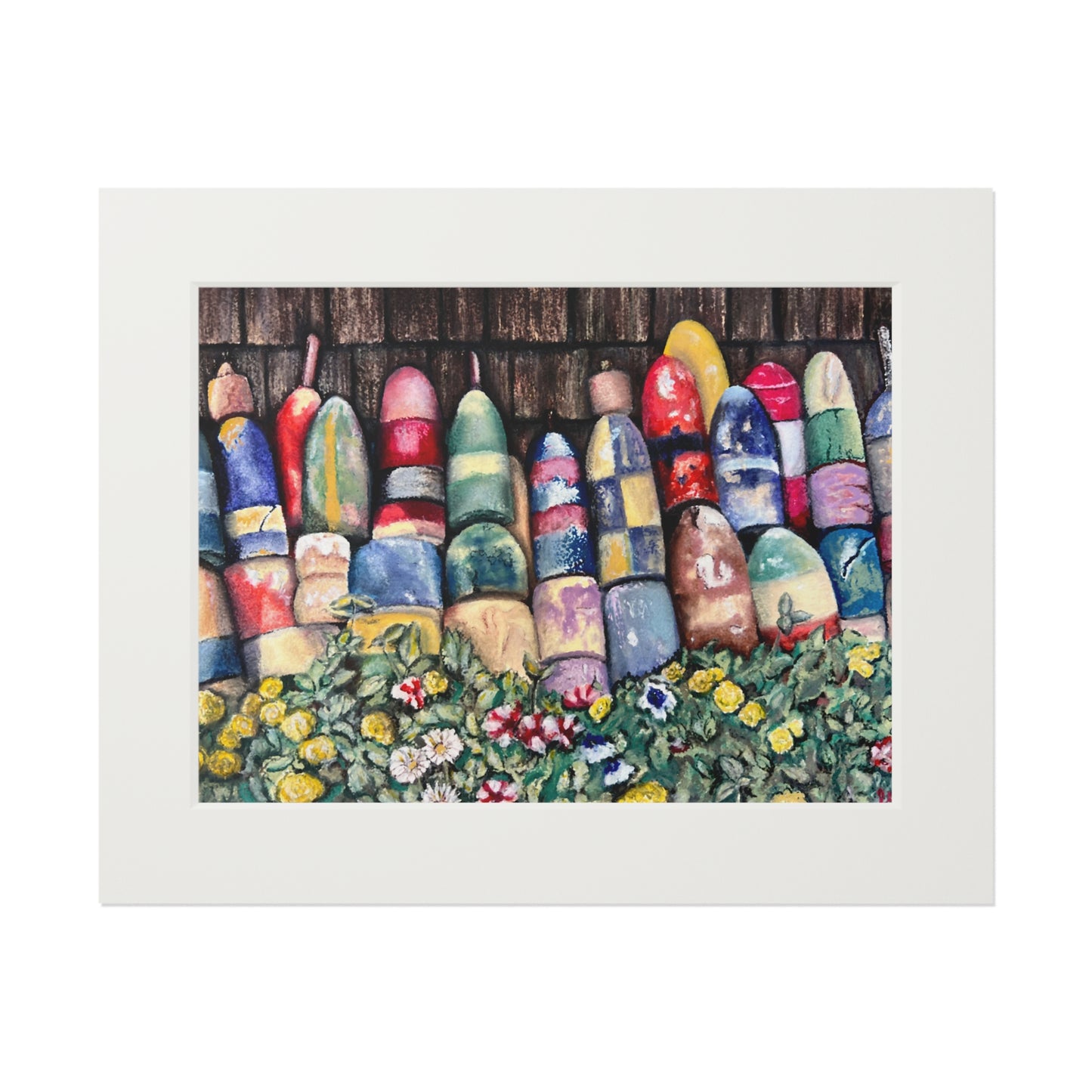 Lipsticks at Low Tide Matted Fine Art Print