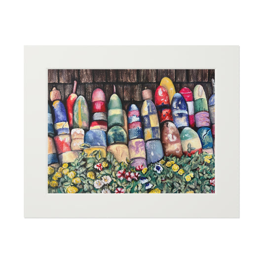 Lipsticks at Low Tide Matted Fine Art Print