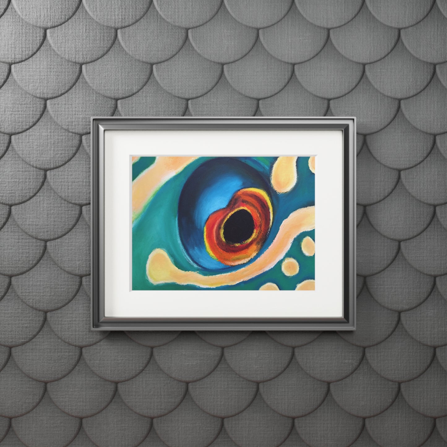 Eye of the Current II Matted Fine Art Print