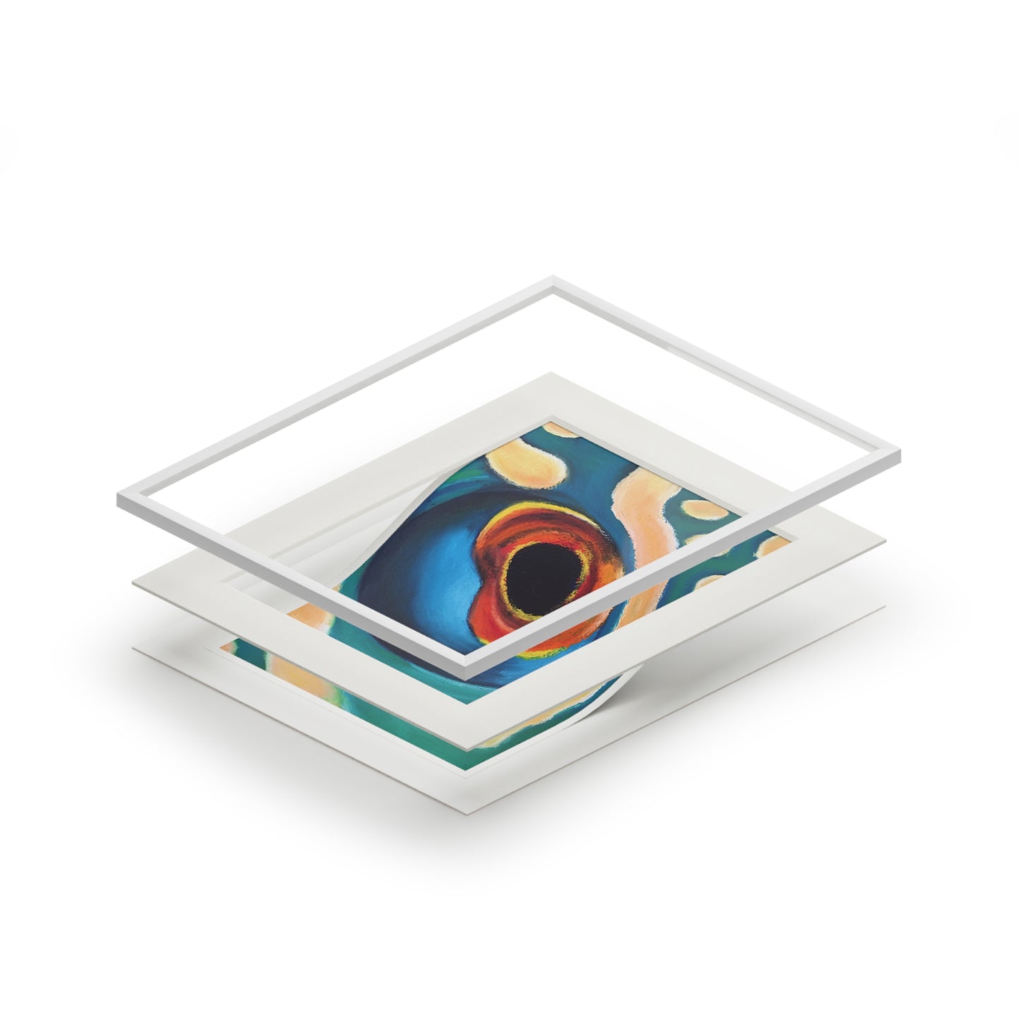 Eye of the Current II Matted Fine Art Print