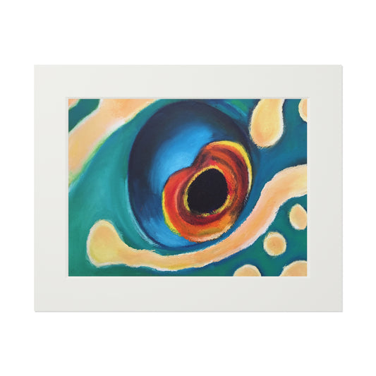 Eye of the Current II Matted Fine Art Print