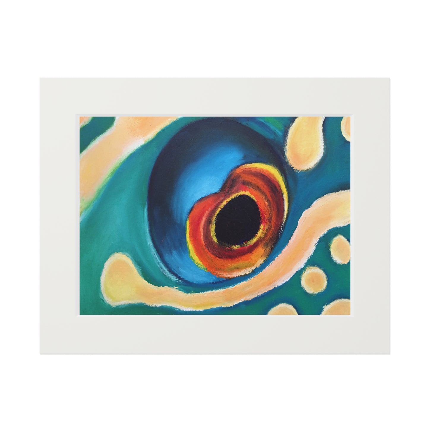 Eye of the Current II Matted Fine Art Print