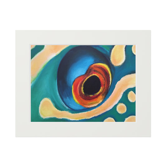 Eye of the Current II Matted Fine Art Print