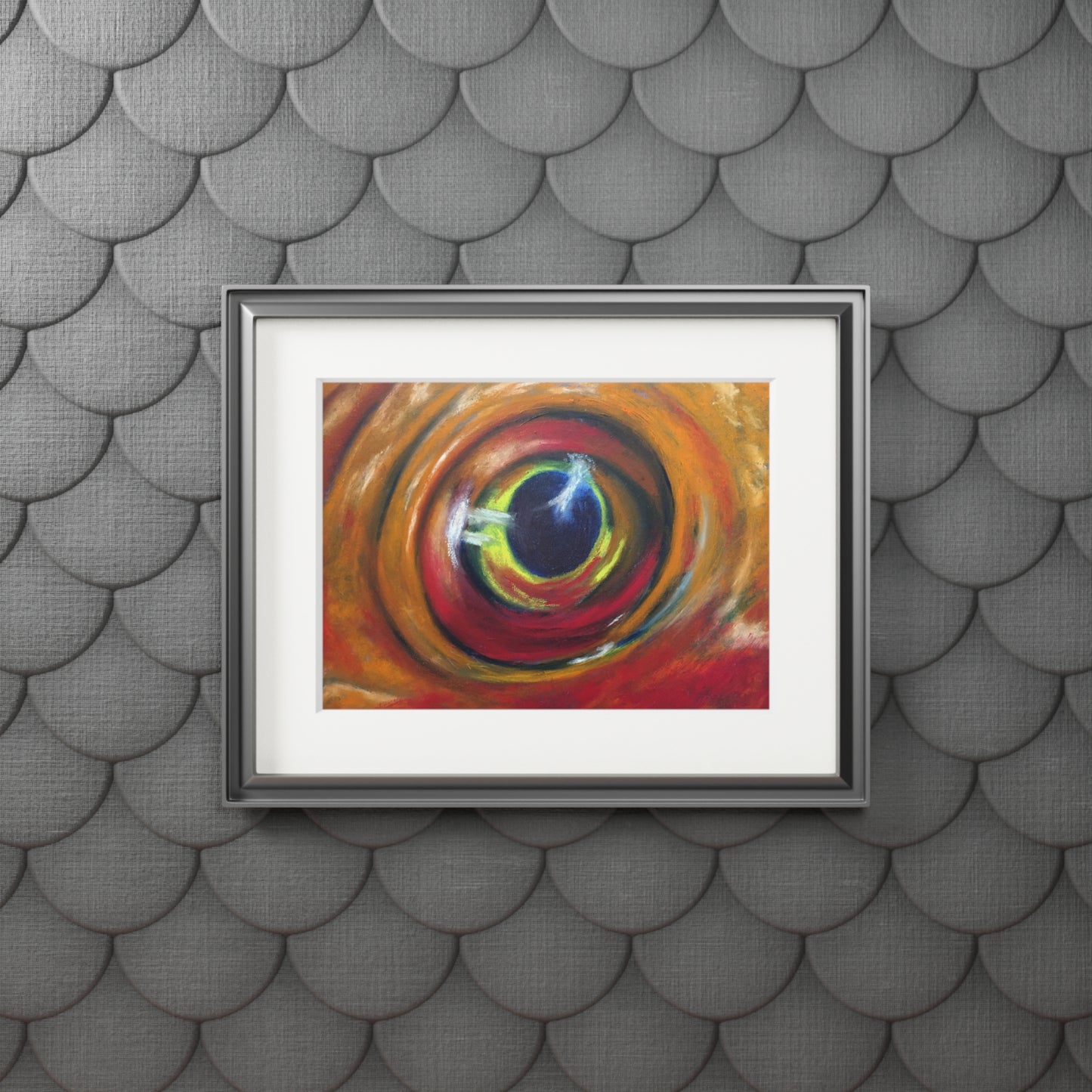 Eye of the Current I Matted Fine Art Print